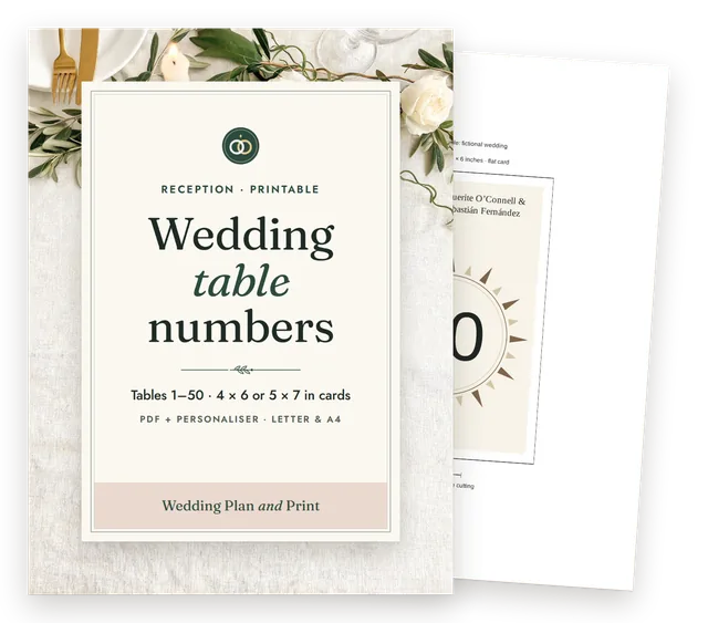 Table numbers cover with a page of the fictional worked example behind it