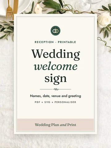Welcome sign cover