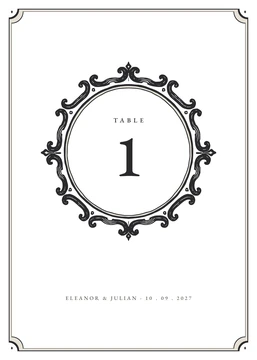 Copperplate table numbers