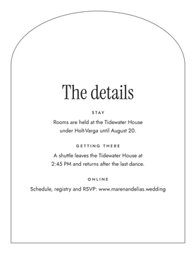 Meridian details card
