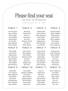 Meridian seating chart