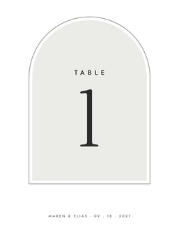 Meridian table numbers