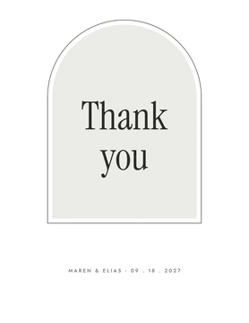 Meridian thank-you card