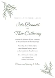Olive Grove wedding invitation