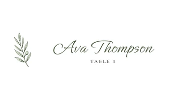 Place & Escort Cards, Olive Grove