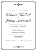 Copperplate invitation, layout 1
