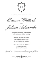 Copperplate invitation, layout 2