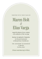 Meridian invitation in the Moss palette