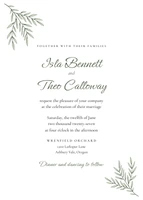 Olive Grove invitation in the Olive palette