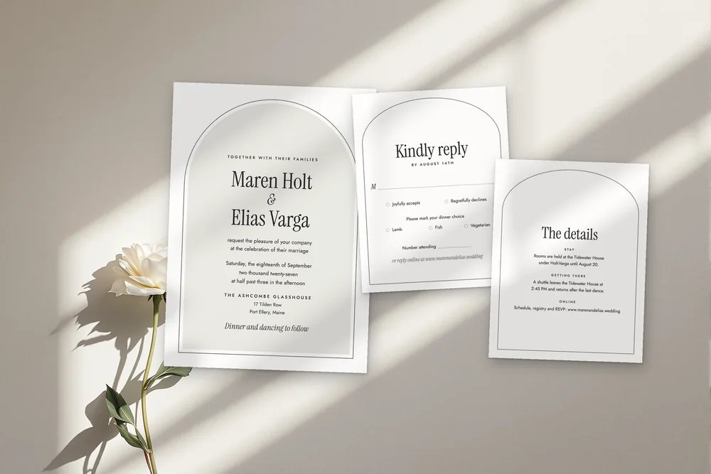 Meridian invitation suite